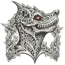 scary neck tattoo tattoo design idea
