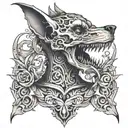 scary neck tattoo tattoo design idea