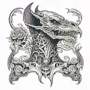 scary neck tattoo tattoo design idea