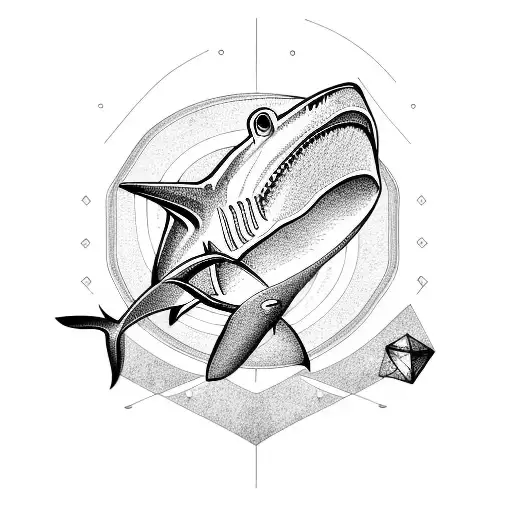 Hammer Shark tattoo design idea