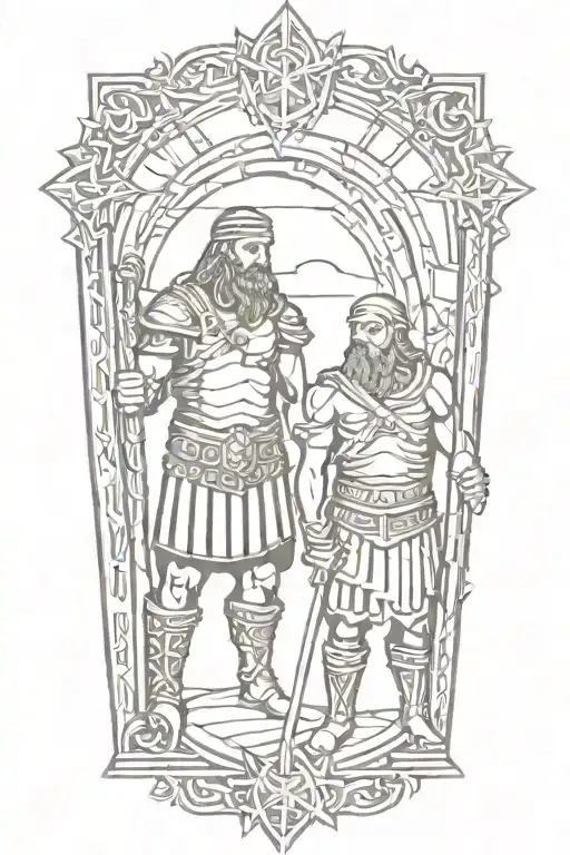 tyr and tiwaz tattoo design idea