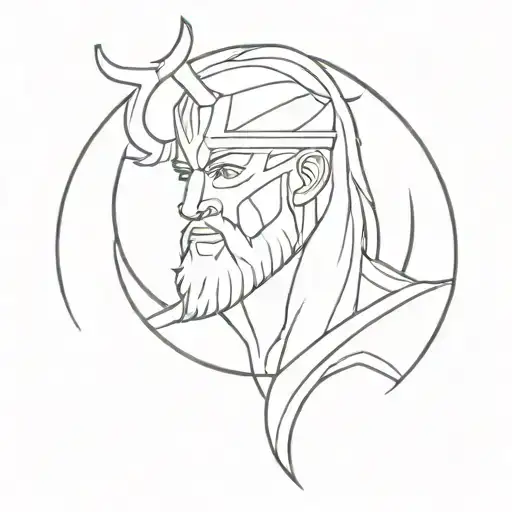 tyr Norse god tattoo design idea