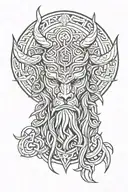 tyr Norse god tattoo design idea