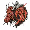 tyr Norse god tattoo design idea
