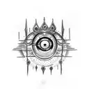 Evil Eye tattoo design idea