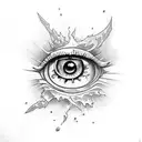 Evil Eye tattoo design idea