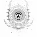 Evil Eye tattoo design idea