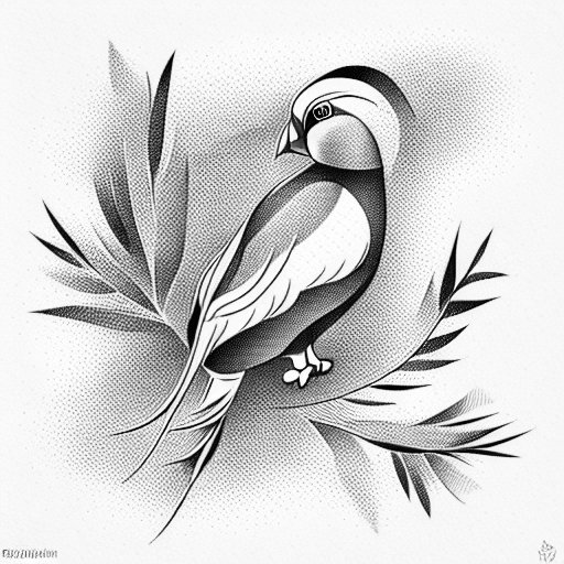 chukar bird tattoo design idea