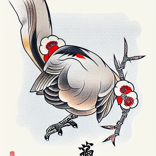 chukar tattoo design idea