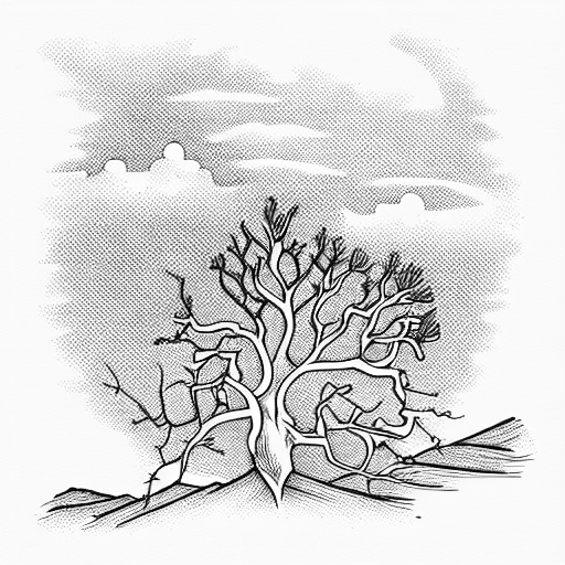 juniper tree tattoo design idea