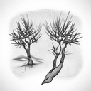 chukar juniper tree tattoo design idea