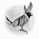 chukar tattoo design idea