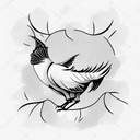 chukar tattoo design idea