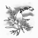 chukar juniper tree tattoo design idea