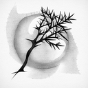 chukar juniper tree tattoo design idea