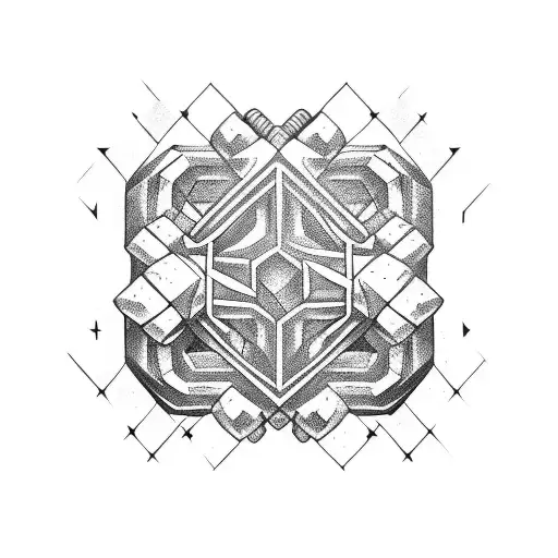 dumbbell tattoo design idea