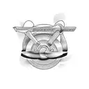 dumbbell tattoo design idea