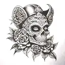 Scary tattoo design idea