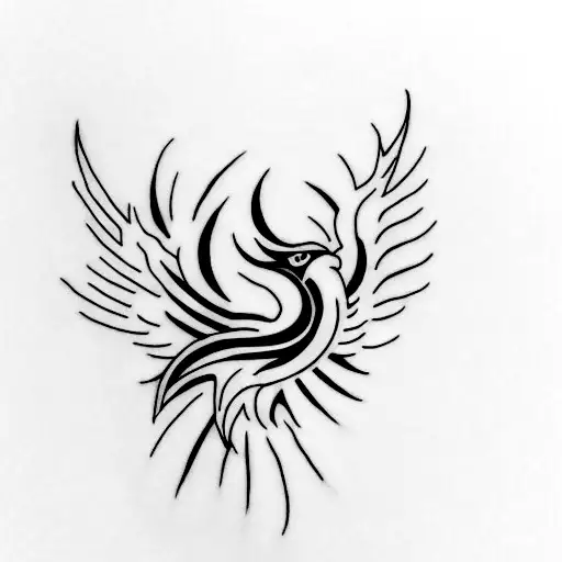 phoenix mens tatoo simple tattoo design idea