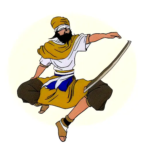 sikh warrior tattoo design idea
