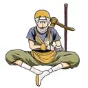 sikh warrior tattoo design idea