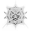 David star with hebrew phrase tattoo design idea