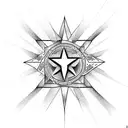 David star with hebrew phrase tattoo design idea