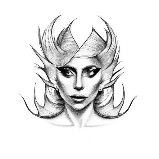 lady Gaga tattoo design idea