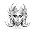 lady Gaga tattoo design idea