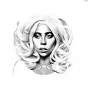 lady Gaga tattoo design idea