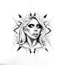 lady Gaga tattoo design idea