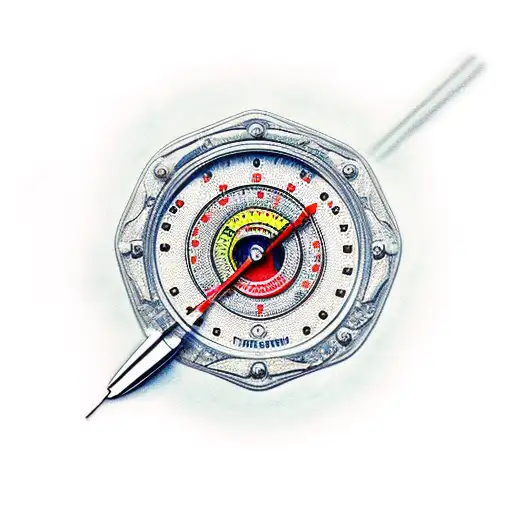 tachometer  tattoo design idea