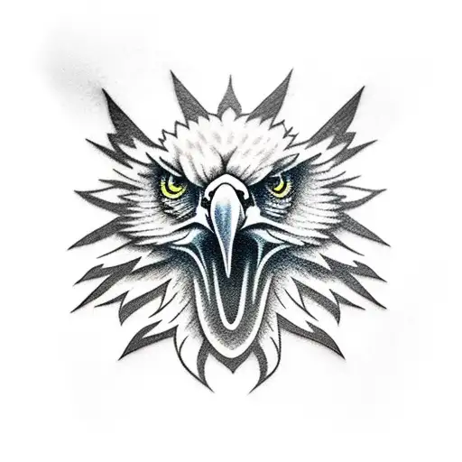 screaming eagle tattoo design idea