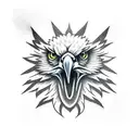 screaming eagle tattoo design idea