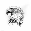 screaming eagle tattoo design idea