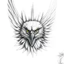 screaming eagle tattoo design idea