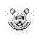 boo bee tattoo design idea