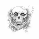 Fall into the oblivion of hell to learn to be reborn tattoo design idea