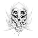 Fall into the oblivion of hell to learn to be reborn tattoo design idea