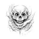Fall into the oblivion of hell to learn to be reborn tattoo design idea