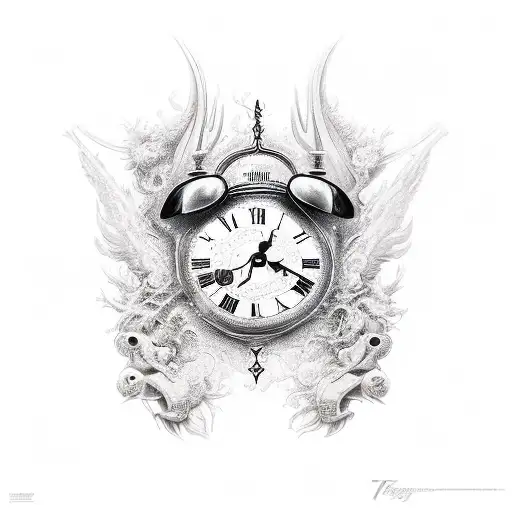 Brilliant Broken Clock Tattoo Design On Forearm – Truetattoos