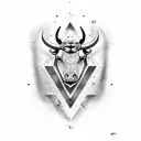 Taurus tattoo design idea