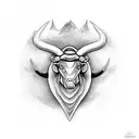 Taurus tattoo design idea