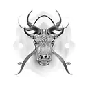Taurus tattoo design idea