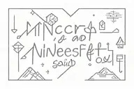 minecraft font: and  the universe said I love you, because you are love tattoo design idea