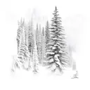 british columbia scenery tattoo design idea