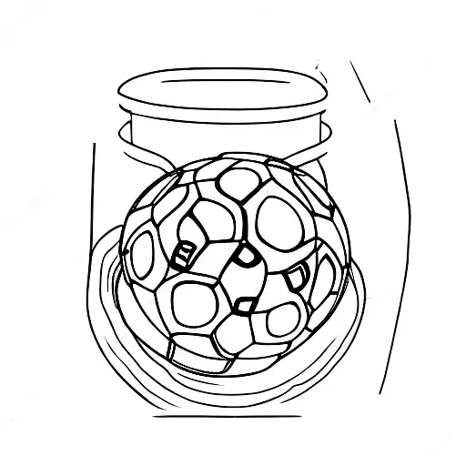 soccer ball with tire tattoo design idea