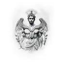 apollo the god tattoo design idea