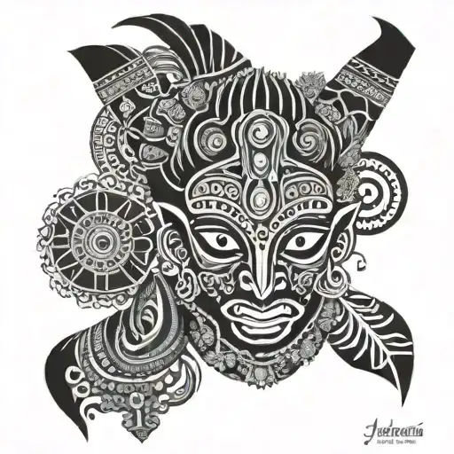 theyyam  tattoo design idea