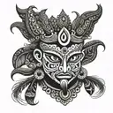 theyyam  tattoo design idea